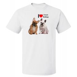 Koszulka Love French Bulldogs